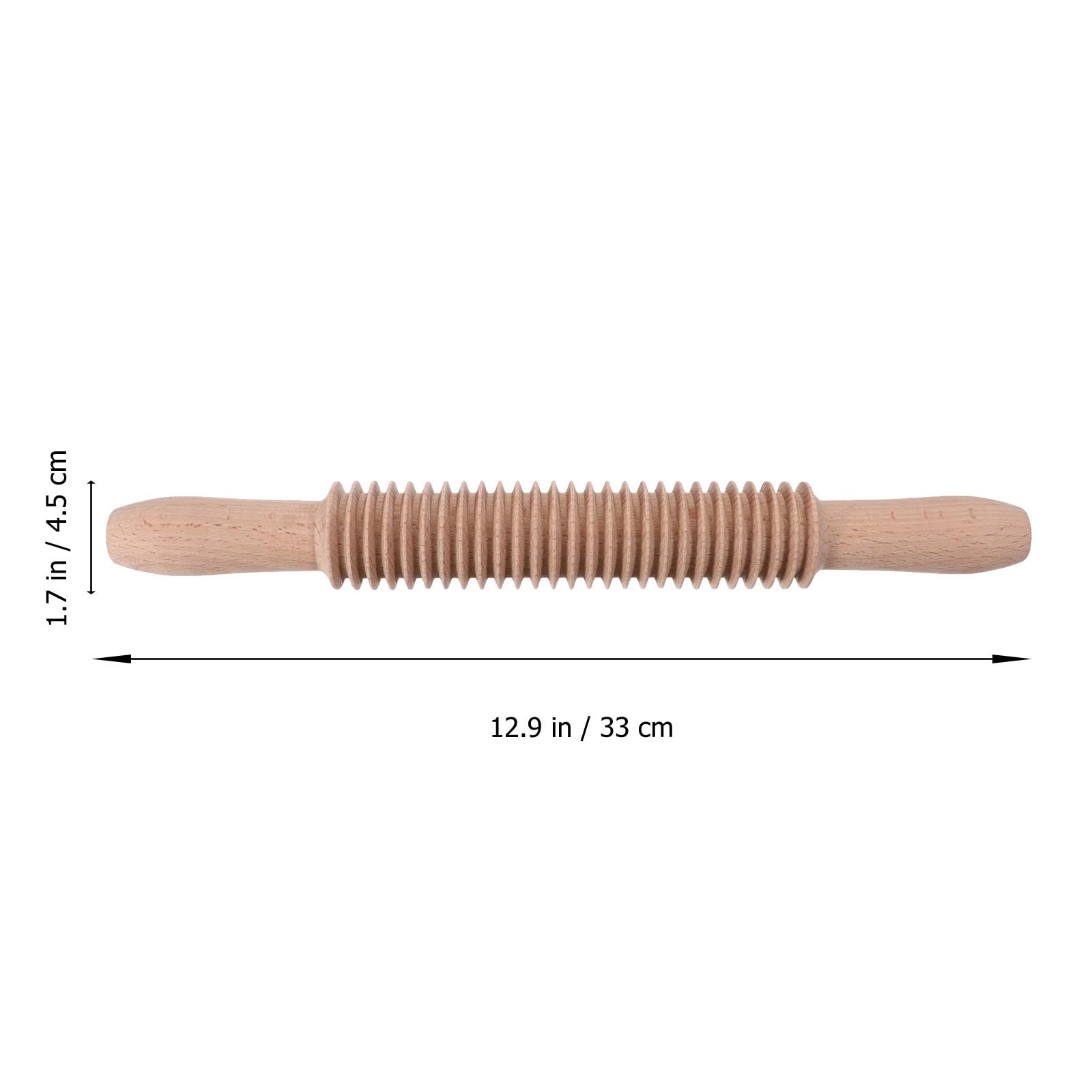 CRAFTHROU Mattarello per Troccoli in Legno Design a Vite, Rullo da Pasticceria Professionale Facile da Usare per Ristoranti e Preparazione Pasta