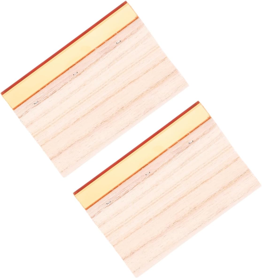 DOITOOL 2pcs Squeegee Wood Ink Scraper Screen Print Squeegee Tool for Paint Wood Set
