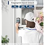 TEEHO TE002 Fingerprint Door Lock - Keyless Entry Door Lock - Electronic Keypad Deadbolt - Smart Locks for Front Door - Auto Lock - Easy Installation - Matte Black - Image 3