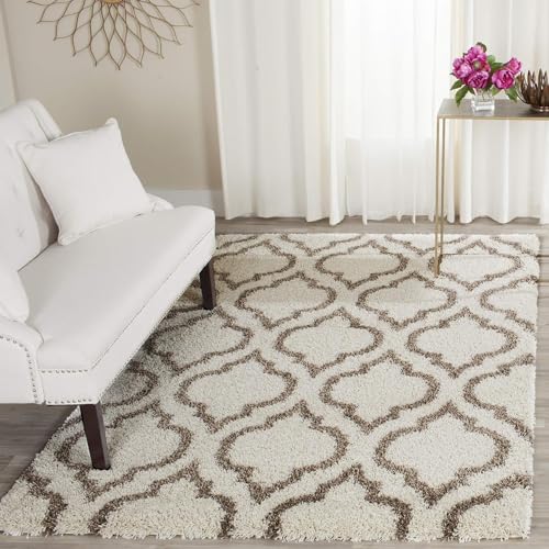 Image of 6x9 feet Soft Area Rug for Living Room and Bedroom, Modern Indoor Floor Carpet with Non-Slip Backing, Comfortable Decorative Home Decor Rug, Easy Clean & Durable- (I BM III, Rectangular)