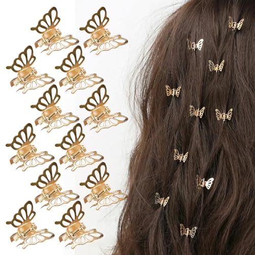 20 Pcs Hair Clips for Women Small Metals Hollow Butterfly Strong ...