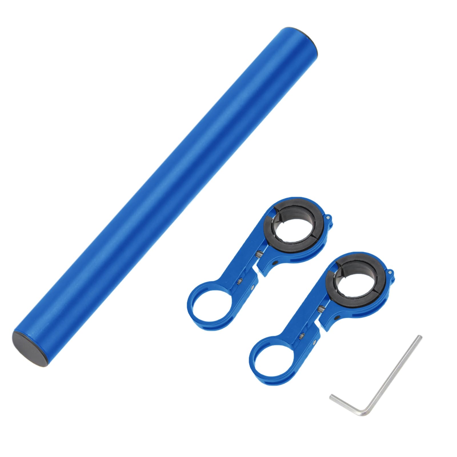 Huakaile 20cm Professional Handlebar Extension Frame Bike Handlebar Extend Bracket Double Bracket Cycling Equipment Extender Accessory (Blue)