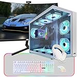 MTG Khuno Gaming Tower PC- Intel Core i5-8th Gen, GTX 1660S 6GB 192bits, 16GB ARGB Ram, 256GB Nvme, 27 Inch Curve Monitor, Gaming Kit Combo, Webcam, Win 11 Home