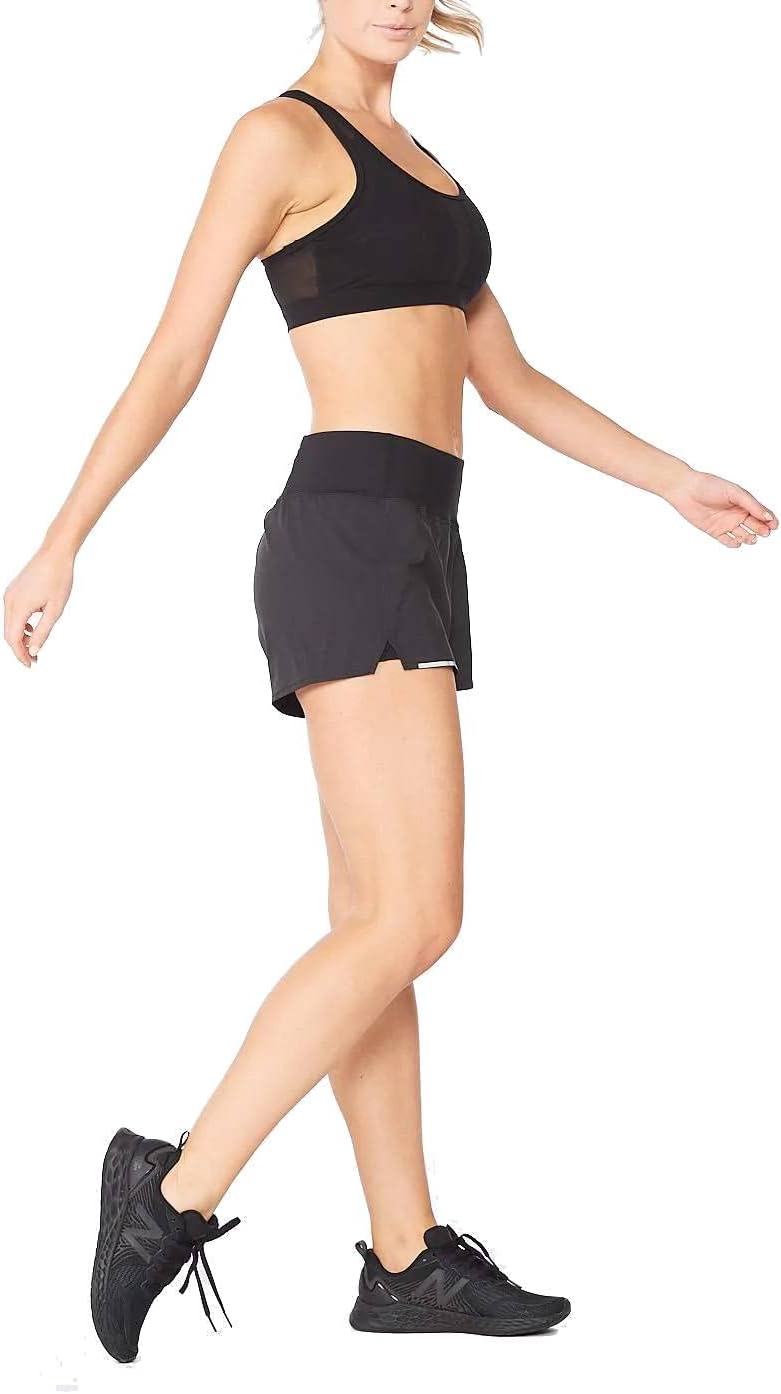 2XU 3" Aero 2-in-1 Shorts Black/Silver Reflective SM 3