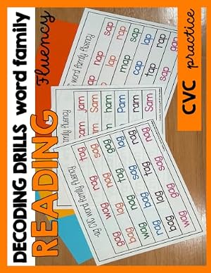 Sentence Pyramid Promps Decodable Reading Practice: for CVC Words| CVC Decodable Reading Word ...