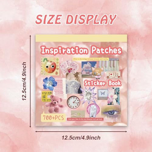 Image of 600+ Pcs Kawaii Food Stickers, 30 Sheets Cute Decals for Journals, Planners, Water Bottles & Scrapbooking, Acid-Free Vinyl (Pink)