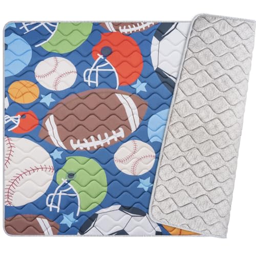 Image of Baby Play Mat 71’’ x 59’’ Soft Baby Floor Mat Thicker Foam Play Mat for Babies，Toddlers, Foldable Baby Playpen Mat Crawling Mat，Ball Design