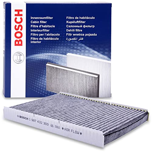 Bosch R2300 Aktivkohle Innenraumfilter - filtert Gerüche Pollen und Staub - Ersatzfilter für bessere Luftqualität im Fahrzeuginnenraum