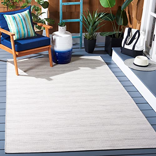 Tapete SAFAVIEH Hampton 4' x 6' Ivory y Gris miniatura 1