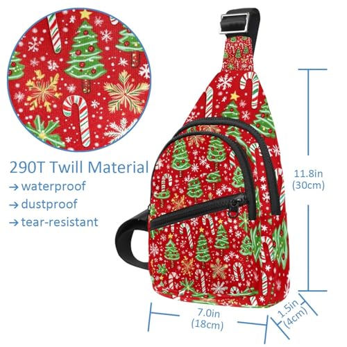 Mochila cruzada de pan de jengibre Tree Crowbar con correa ajustable para correr 5
