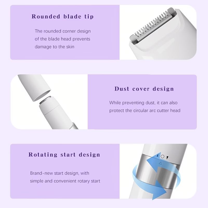 Image of Hewan Epilators Facial Hair Removal Machine For Face, Chin, Cheek, Eyebrow, Upper Lip Hair Removal for Women, USB RECHARGEABLE Epilator Machine for Women Epilators (White) (new Bikini trimmer)