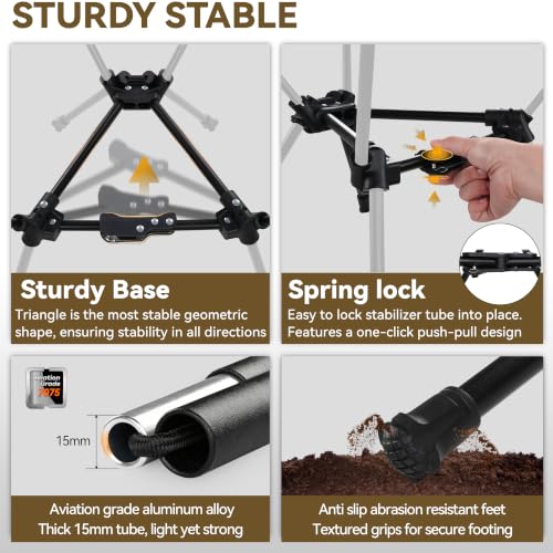 Image of MARCHWAY Lightweight Folding Camping Chair with Spring Lock, Stable Compact Portable for Outdoor Camp, Travel, Beach, Picnic, Festival, Hiking, Backpacking (Camo)