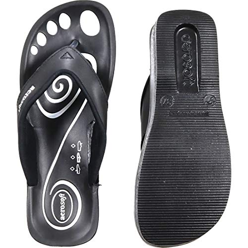 Image of Aerosoft Women's Black Flip-Flops - 37 EU