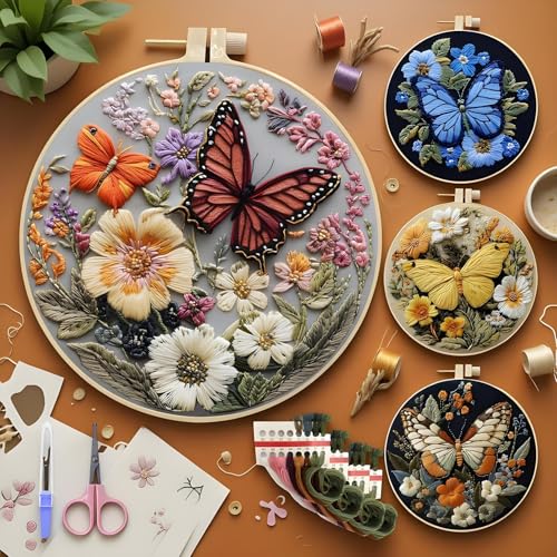 Ensemble de broderie créatif et coloré pour projets loisirs