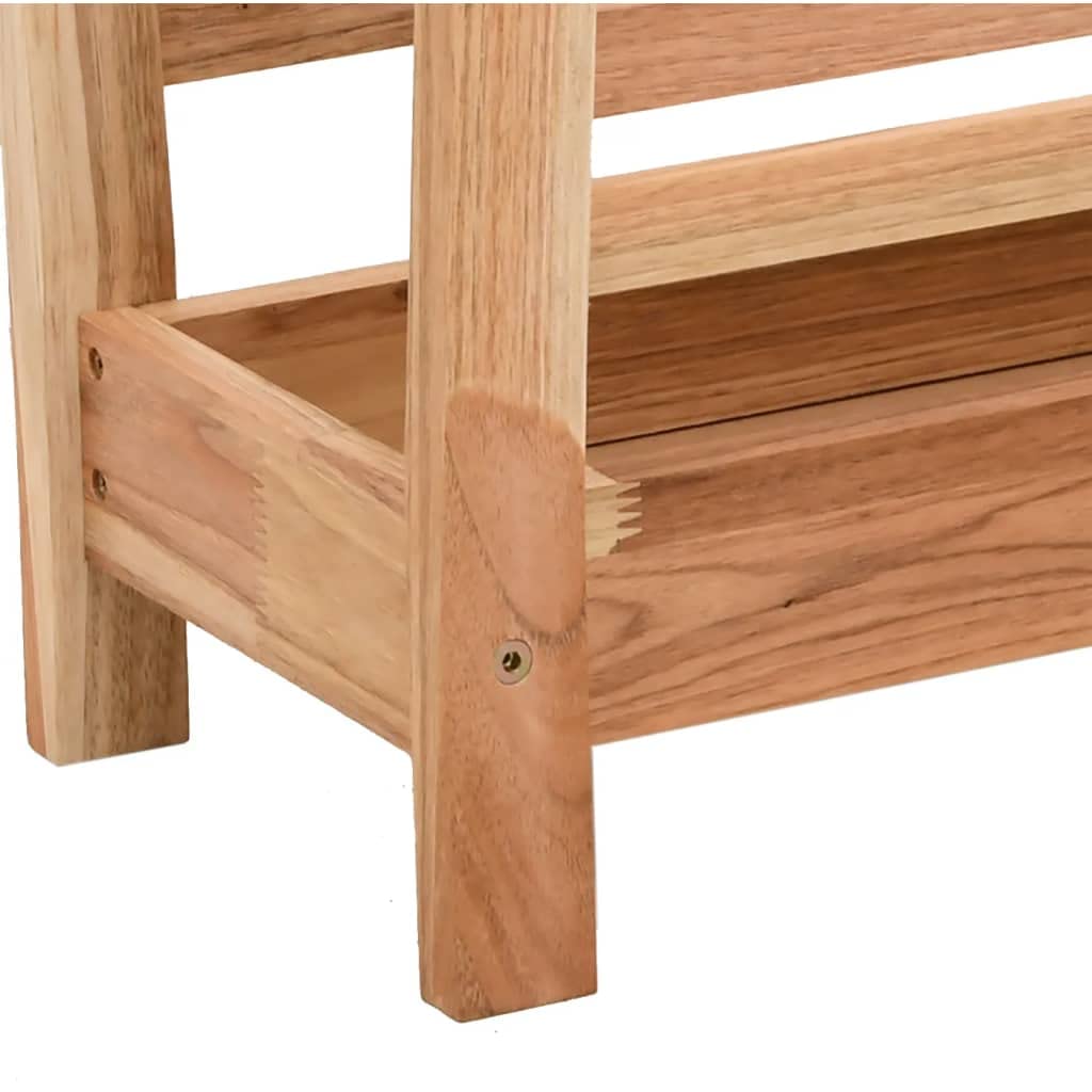 Zeitschriftenständer aus massivem Walnussholz 40x26,5x38,5 cm mit Öl-Finish, vielseitiger Magazinhalter und Prospektständer für Wohnzimmer, Büro, Bad zur geordneten Ablage