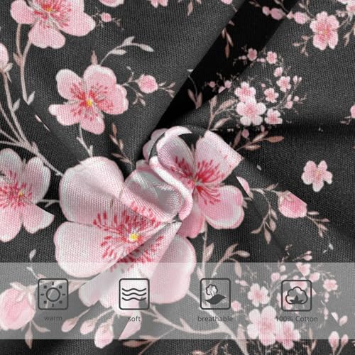 Boys' Exclusive Briefs Toddler Underwear 95% Combed Cotton Boxerbriefs 2T Pink Flower on Black Pattern 303