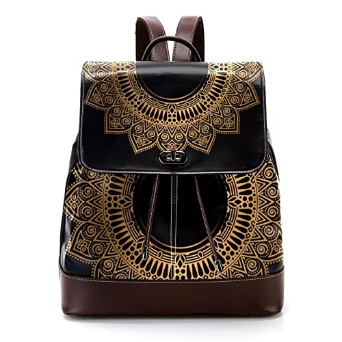 Galaxy Cheval Constellation PU Cuir Sac à dos pour Adulte, Mode Unisexe College Étudiants Cartable Cartable, Multicolore 11., 27x12.3x32cm