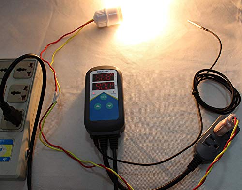 Image of Inkbird ITC-306T Heating Temperature Controller Heating Thermostat Without Cooling Control Digital Timer Controller Dual Relays 24-hour Day Night Cycle Timer (ITC-306)