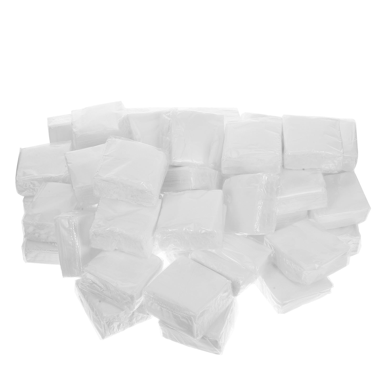Happyyami Serviettes en Papier Blanc Épaisses 50 Pièces en Pulpe de Bois Pliables Forte Capacité de Nettoyage pour Hôtel et Fêtes