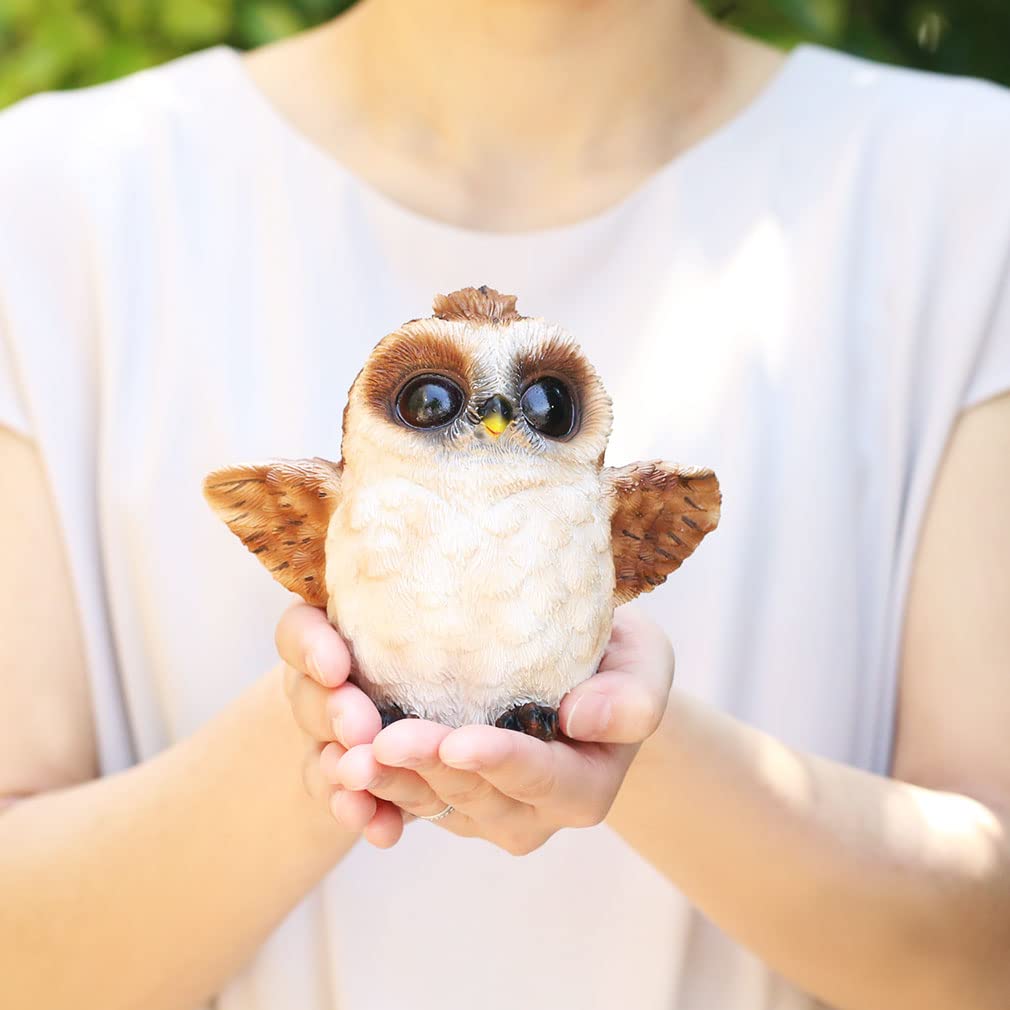 Amazon.co.jp: [デバリエ] mo08 フクロウの置物 梟 レジン製 ギフト