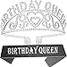 Birthday Decorations, Happy Birthday, Birthday Queen Sash and Tiara, Birthday Girl, Birthday Girl Accessories, Happy Birthday Party Supplies, Favors, Decorations 13th,16th, 21st, 30th, 35th, 40th,50th