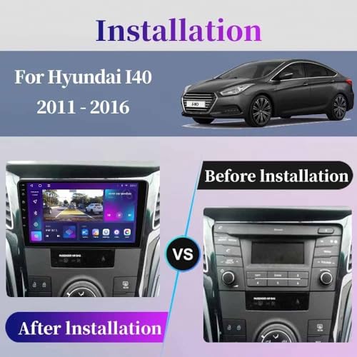 Radio coche con Mirror Link para Hyundai I40, pantalla Incell y mandos al volante 2