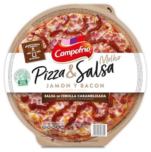 Campofrío - Pizza y Salsa Jamon&Bacon Cebolla Caramelizada, 360g