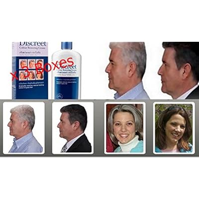 3 Bottles Restoria Discreet Colour Restoring Cream 250 ml Black