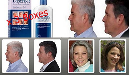 3 Bottles Restoria Discreet Colour Restoring Cream 250 ml Black