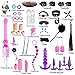 BOXIFA 41Pcs SM Bondage Restraint Vibrator Silicone Anal Plug Sex Toys for Butt plug, Adult Sex Toys Bondage Gear & Accessories for Couples Game, SM Crops Sex Bondage BDSM Restraints Kits