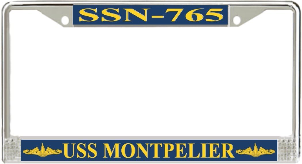 MilitaryBest USS Montpelier SSN-765 Enlisted License Plate Frame