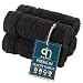 Qute Home Washcloths - 6 Pack, (13 x 13 inches) | Super Soft Highly Absorbent | Spa & Hotel Quality Towels (Black)