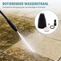 Hochdruckreiniger-Turbodüsen-Ersatz-Set, für Kärcher K2 K3 K4 K5 Serie, Messingkopf-Aufsatz, Schnellanschluss-Sprüh-Set, verbessert die Effizienz von Reinigungsaufgaben – Ansicht 6