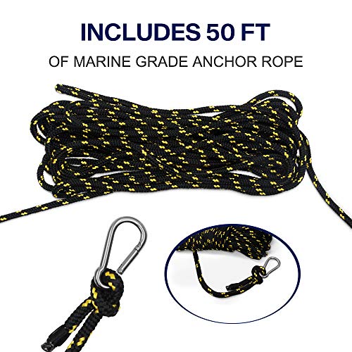 Gaffe Boatasy GHOOK Avec Lampe Intégrée - Crochet D'amarrage Et Récupération De Bouée, Couleur Jaune