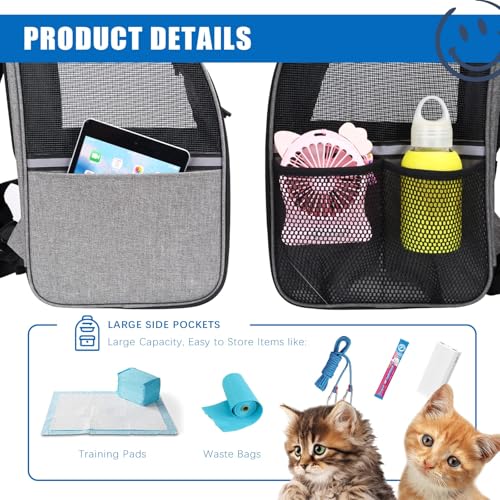 Image of Bone Cat Scratcher Cardboard Lounge Bed and Cat Backpack, Dog Carrier Backpacks, Foldable Backpack, Up to 15.4 lbs, Cat Scratching Post, Durable Board Pads Prevents Furniture Damage