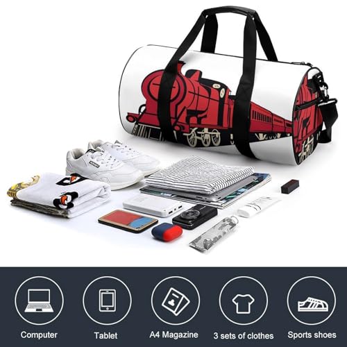 Duffel bag camping randonnée rouge grand compartiment zippé - 4