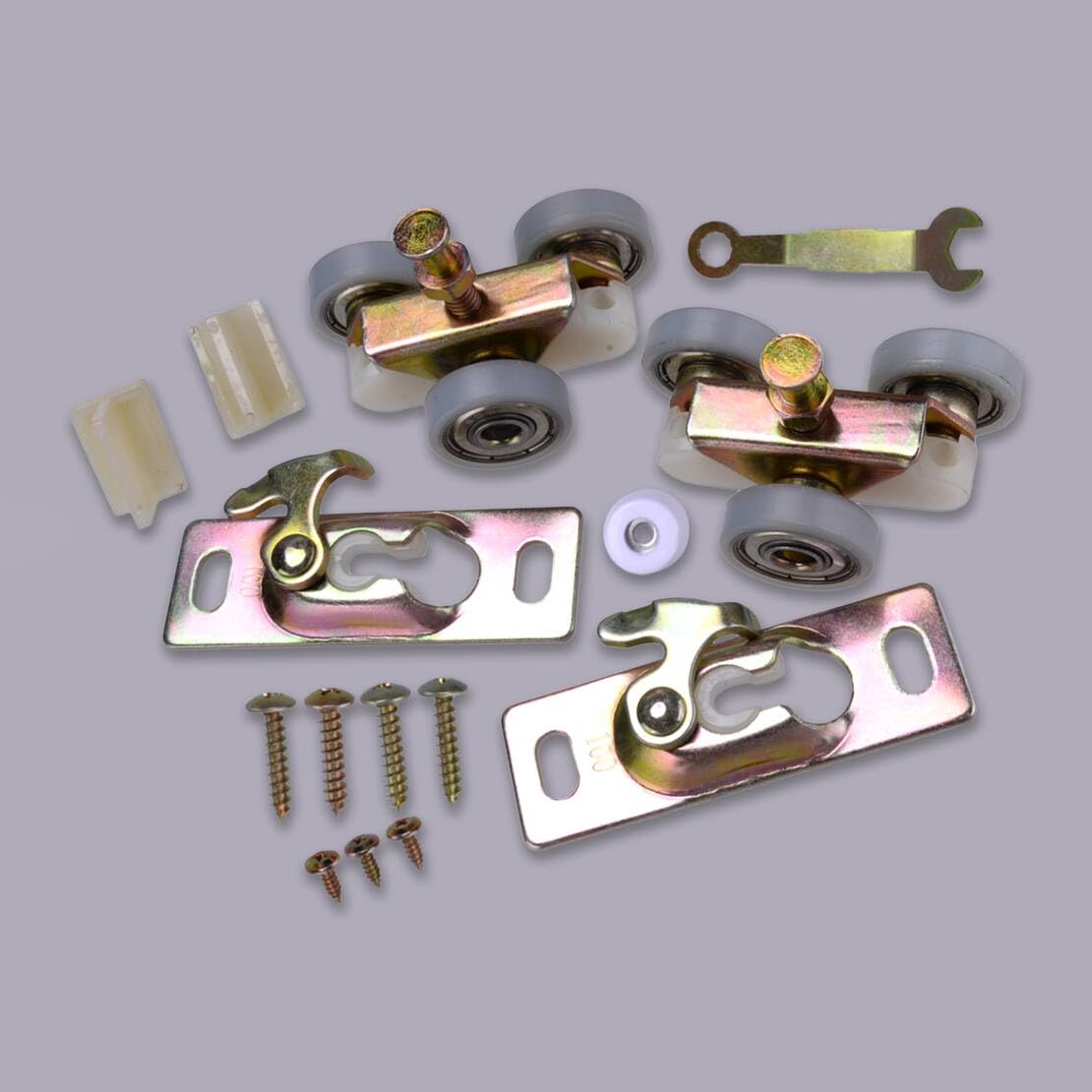 ciciTree 1Set Sliding Pocket Door Top Hanger Rollers Parts Compatible for Johnson Part #1125 & #1500 Hardware