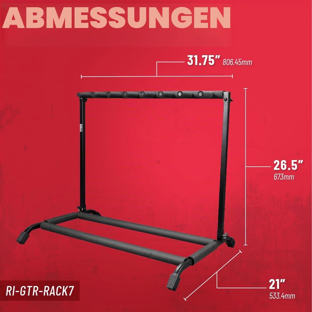 Gator Rok-It Zusammenklappbares 7-Fach-Rack für Gitarren (RI-GTR-RACK7)