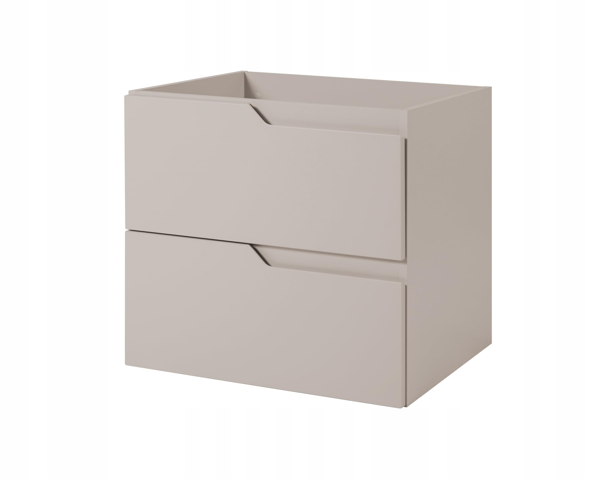Rodan, mobile bagno sospeso, 60 cm, cashmere, opaca, 2 cassetti
