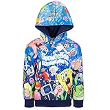 SpongeBob SquarePants Squidward Patrick Little Boys Fleece Pullover Hoodie Blue 6