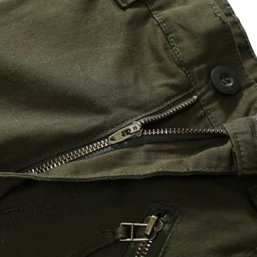 Men's Classic Casual Pants Heavy Cotton Cargo Work Trousers Military Army Combat Hiking Pant Multi Pockets4