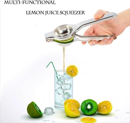 Miniatura 6 de Exprimidor de limón manual de acero inoxidable, prensa de cítricos de alta calidad, exprimidor de frutas y limas, para bebidas, a prueba de óxido,