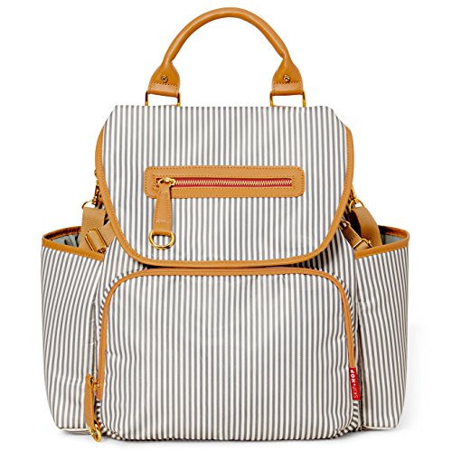 Bolsa Maternidade, Coleção Grand Central Take-It-All, Skip Hop , Branco/Cinza, 38 x 18 x 37 cm