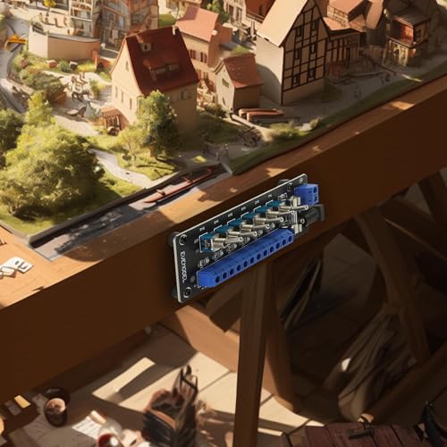 Evemodel 3-24V 6-Miniaturkippschalter DC Schalter Schaltsteuerung Stromverteiler Schaltsteckdosenleiste Stromverteilertafel