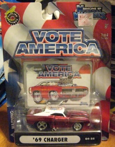 Muscle Machines Vote America '69 Charger MAROON 1:64