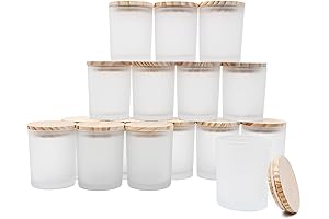 16 Piece Empty Candle Jars for Exquisite Candle Crafting