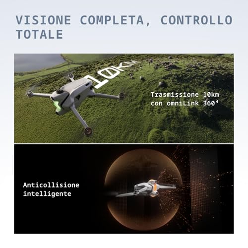 Antigravity A1 Pack Explorer (3 Batterie) – Drone 360 8K Immersivo, Punta E Vola, Anticollisione, 249 G E Pieghevole, Deep Track, Ritorno Automatico, Fino A 10 Km, Editing Automatico - 8