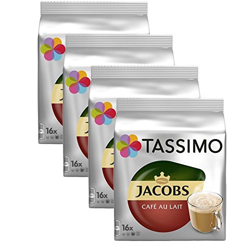 TassimoJACOBS Café au Lait Classico Pack of 4