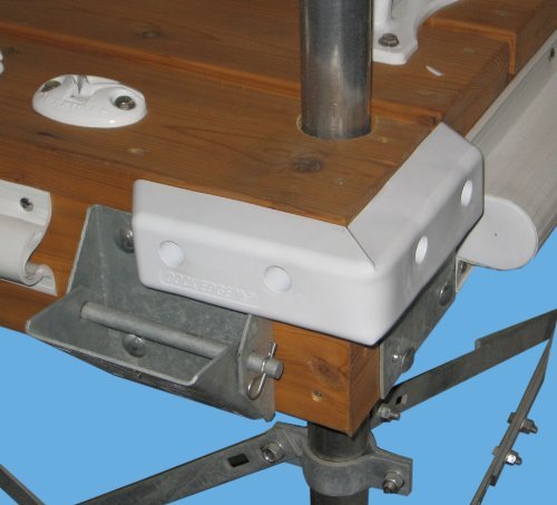 Dock Edge Pvc Protech Dock Hd Protection, White, Corner 16" #TOP1