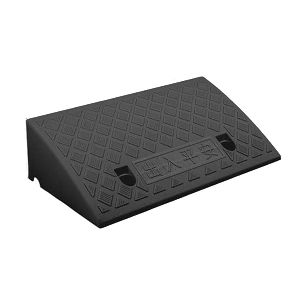 Rampa de Bordillo 500×270×120mm Rampa de Bordillo Portátil Rampa de Umbral de Plástico Ligero 12CM de Altura Rampa de Transición para Aceras Coche Bicicleta Silla de Ruedas Motocicleta Carretilla